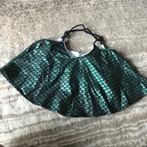 Kortni Jeane Metallic Mermaid Scale Swing Top